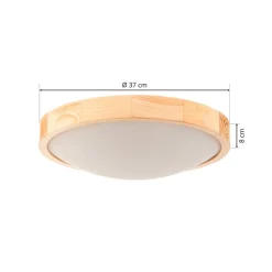 Zeus loftlampe i træ, fyr, Ø 37 cm^Envostar New