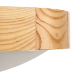 Envostar Zeus loftlampe i træ, fyr, Ø27cm