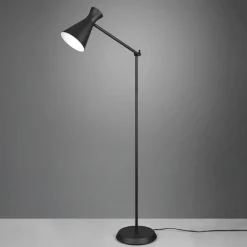 Reality Leuchten Enzo gulvlampe, højde 150 cm, sort