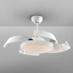 Enzo LED-loftventilator, dæmpbar, CCT, hvid^Schuller Valencia Online