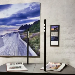 Lucy LED-bordlampe, kan påskrues, sort, 840^ERCO Hot