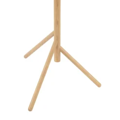 Estera gulvlampe, opalglas, træramme, 132 cm, 3 lyskilder^TK Lighting New