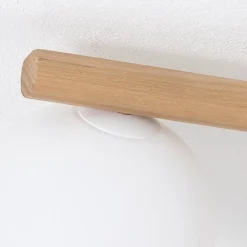 TK Lighting Estera loftlampe, opalglas, træ, 3 lyskilder