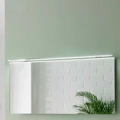 Ebir Esther 2 LED-spejlbelysning, krom, bredde 120 cm