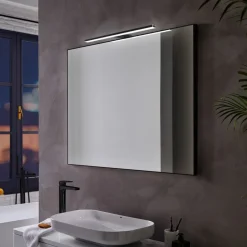 Ebir Esther 2 LED-spejlbelysning, mat sort, 50 cm