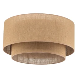 Boho jute-loftslampe naturbrun Ø60cm^Euluna Outlet