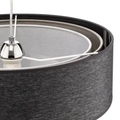 Euluna Kobo hængelampe, grafit/grå/hvid