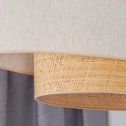 loftlampe Boho Cotton, beige, raffia natur, 80 cm^Euluna Discount