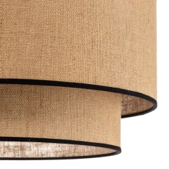 loftlampe Boho jute & sort, natur/sort, Ø45cm^Euluna Clearance