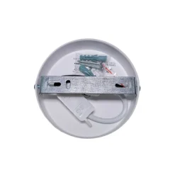 Euluna loftlampe Boho Jute, naturbrun/hvid, Ø 45 cm