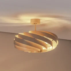 Euluna Loftlamper>loftlampe Vento, beige, Ø 60 cm