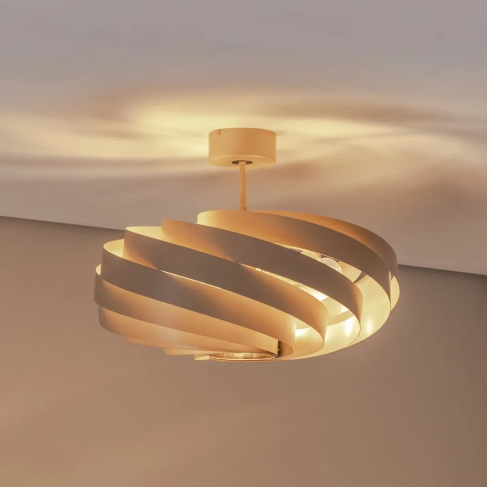 Euluna Loftlamper>loftlampe Vento, beige, Ø 60 cm