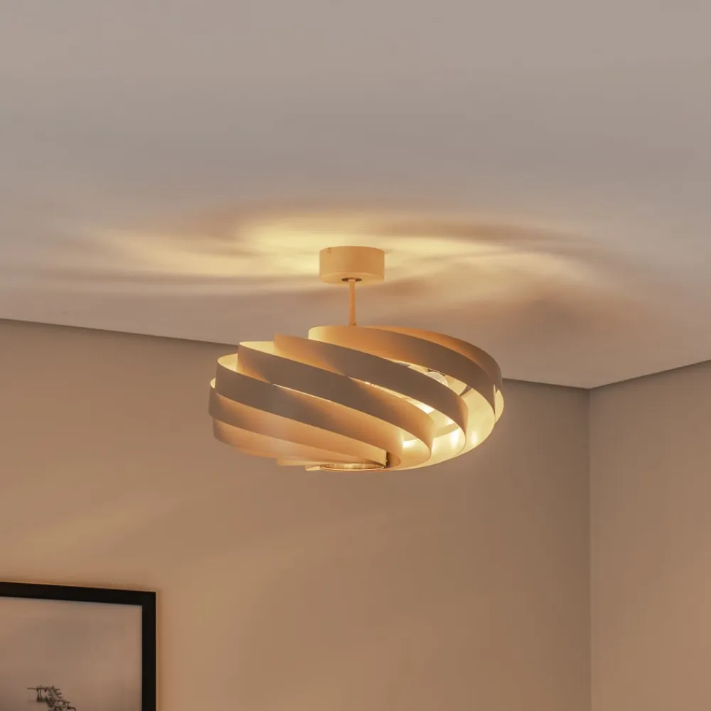 Euluna Loftlamper>loftlampe Vento, beige, Ø 60 cm