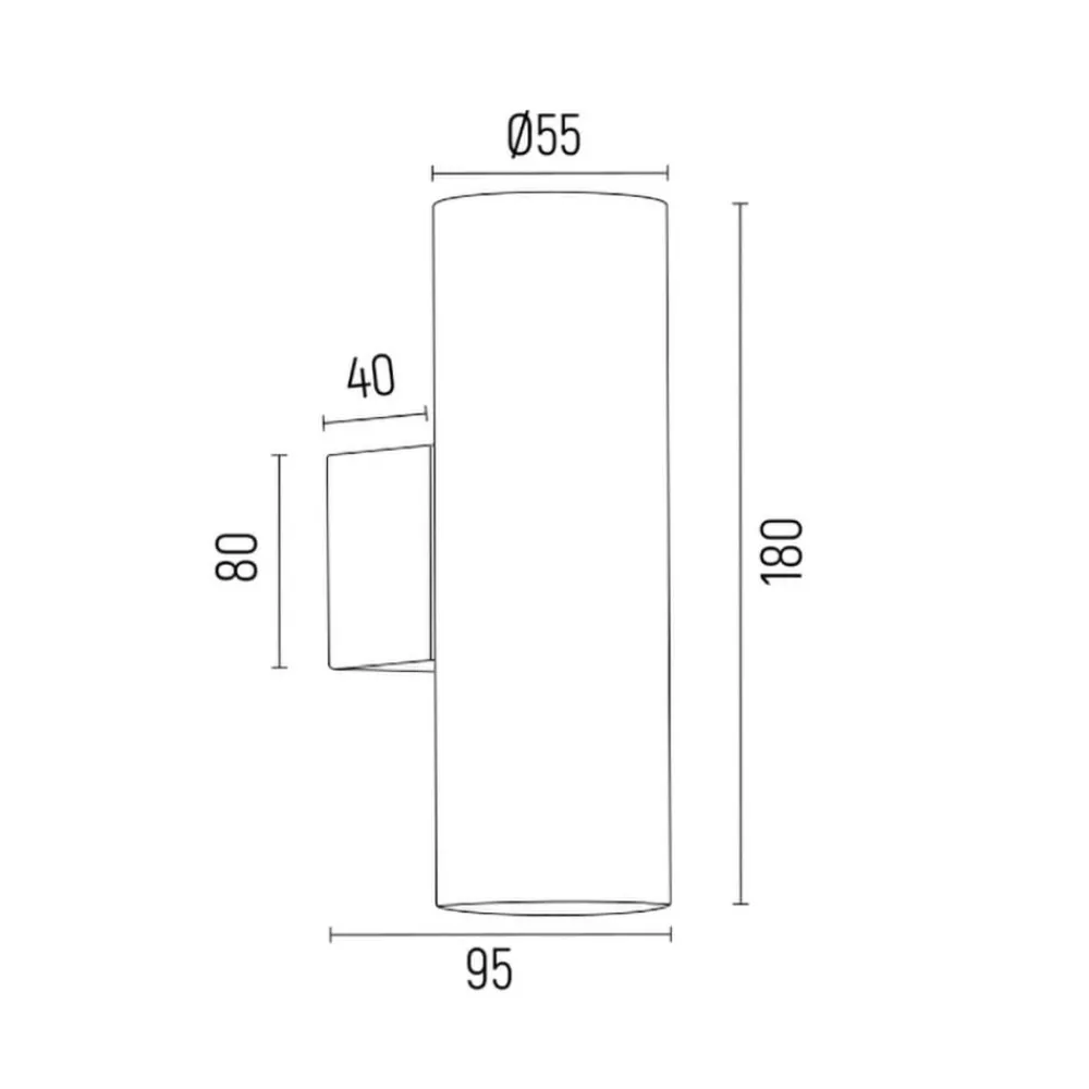 Euluna Væglamper|Væglamper>Marion væglampe, 2 lyskilder, krom