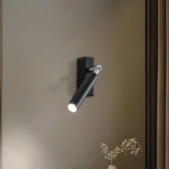 Euluna Nicanor vægspot, sort/krom