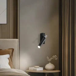 Euluna Nicanor vægspot, sort/krom