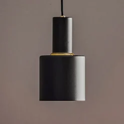 Euluna Pendellamper|Pendellamper>Selma hængelampe, 1 lyskilde, sort, Ø 11 cm