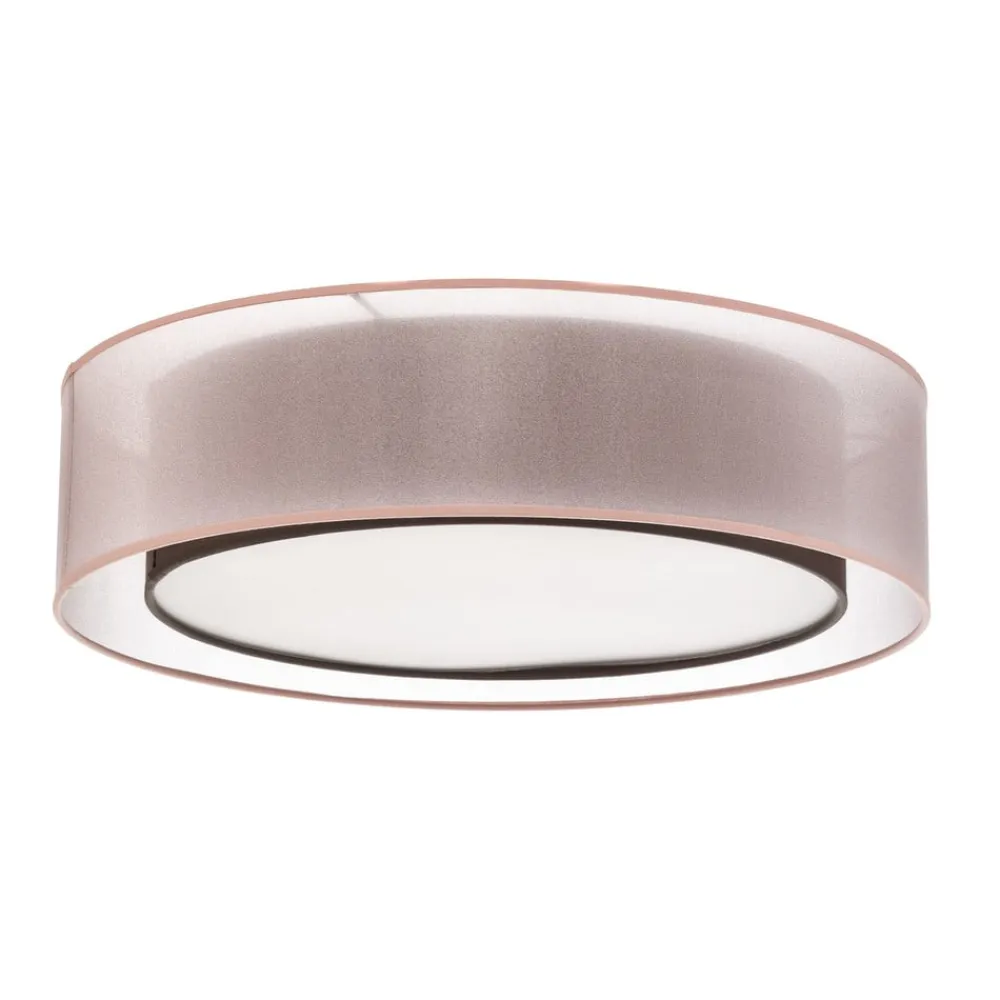 Tibu loftlampe, tekstil, Ø50cm, jordfarvet^Euluna Clearance