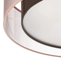 Tibu loftlampe, tekstil, Ø50cm, jordfarvet^Euluna Clearance