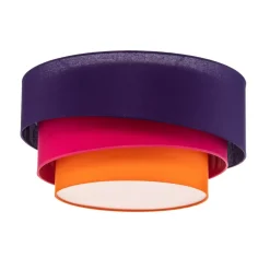 Trio Max tæppe, Ø60cm, violet/pink/orange^Euluna Hot