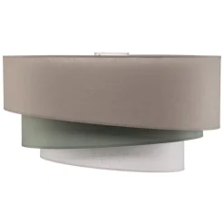 Euluna Trio monocolor loftslampe, grå, Ø 60 cm, tekstil