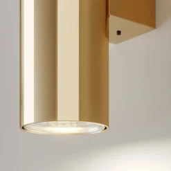 væglampe Marion, messing Højde 18 cm Stål op/ned^Euluna Online