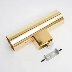 væglampe Marion, messing Højde 18 cm Stål op/ned^Euluna Online