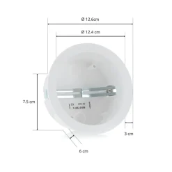 Eutrac Skinnesystem>installationspotte til body monopoint, hvid