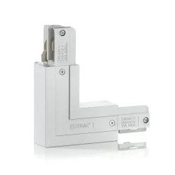 Eutrac Skinnesystem>L-stik beskyttelsesleder indvendigt, sølv