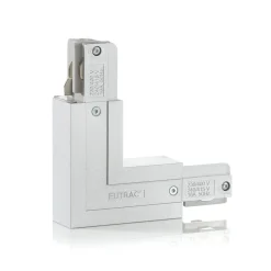 Eutrac Skinnesystem>L-stik jordleder udvendig, sølv