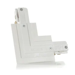 Eutrac Skinnesystem>L-stik jordleder udvendig, hvid