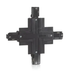 Eutrac X-stik 3-faset indbygningsskinne, sort