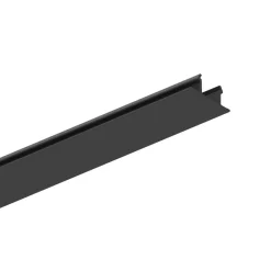 -dæksel 3-kredsløbsskinne, 1 m, sort^Eutrac Outlet