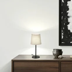 FH Lighting Bordlamper>Eve bordlampe, hørskærm, sort/sand