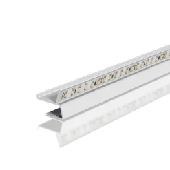 EVN APTBU alu-profil, vægrettet, 200 cm, alu