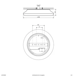 EVN Loftlamper>Catino LED-loftslampe, sensor, 30 cm