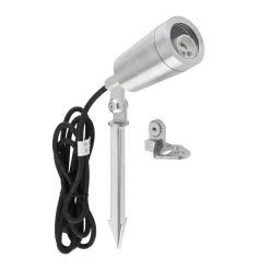 EVN Udendørs Spot>Gartenspot L651023 Jordspyd stål blank