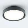 EVN LED udendørs loftlampe Tectum, antracit, Ø 25 cm