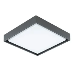 LED udendørs loftlampe Tectum, 24x24 cm, antracit, 110°^EVN Discount