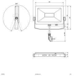 LFA udendørs spotlampe sølvstik 3.000K 50W^EVN Discount