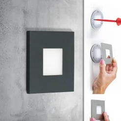 EVN LQ230 LED-vægindbygningslampe direkte antracit