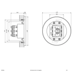 LR230 LED-vægindbygningslampe direkte antracit^EVN Best