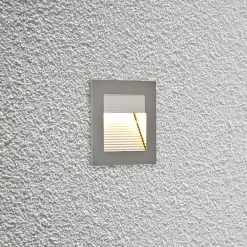 P2140 LED-vægindbygningslampe, 3.000 K, alu^EVN