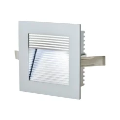 EVN Indbygningsspots>P2140 LED-vægindbygningslampe, 6.000 K, alu