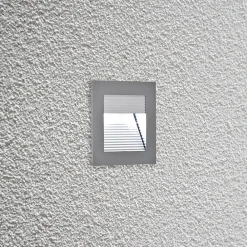 EVN Indbygningsspots>P2140 LED-vægindbygningslampe, 6.000 K, alu