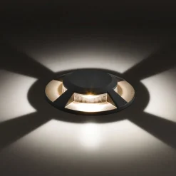 Scopum LED-nedgravningslampe, rund 4 lyskilder^EVN