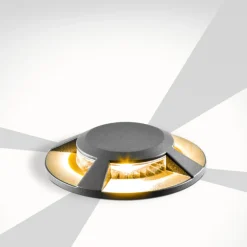 Scopum LED-nedgravningslampe, rund 4 lyskilder^EVN