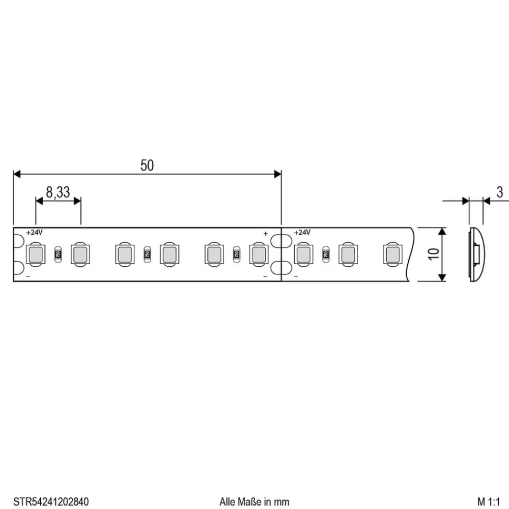 EVN Led Strips>STR5424 LED-stripe IP54 5 m 72 W 4.000 K