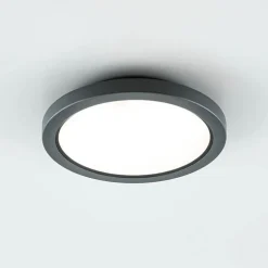 Tectum LED udendørs loftlampe, rund med glas^EVN Online