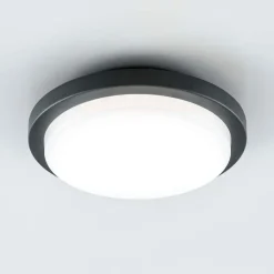 Tectum LED udendørs loftlampe, rund, Ø 24,6 cm^EVN